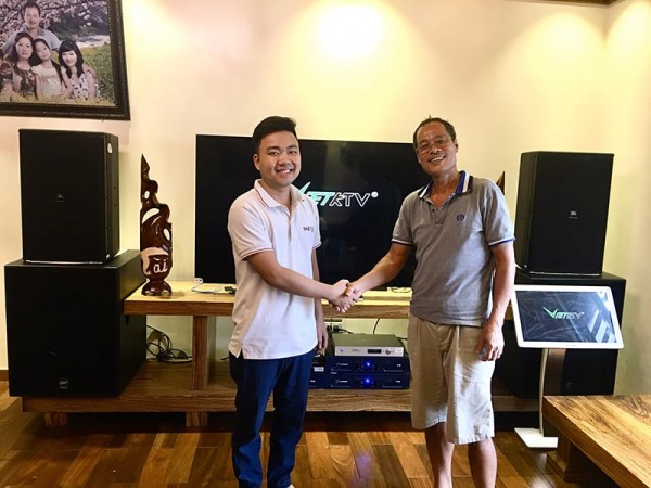 Lắp đặt bộ dàn karaoke gia đình VIP cho chú Hùng ở An Dương, Hải Phòng (JBL 4015, JBL 6015, Sub BF V18S, Crown T10, JBL KX180, BCE VIP3000)