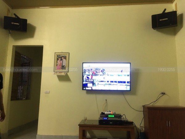 Lắp đặt dàn karaoke cho gia đình anh Huy ở Hiệp Hòa, Bắc Giang (BIK BJ-S886II, SAE CT6000, DSP9000, U900 Plus New)