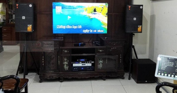 Dàn karaoke JBL cho gia đình anh Nhàn ở khu đô thị mới Bắc An Khánh (KES 6120, JBL A120P, JBL KX180, Crown T7, JBL VM300)