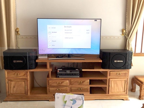Lắp đặt bộ dàn karaoke BIK cho gia đình anh Danh ở Trảng Bom, Đồng Nai (BIK BS999X, BKsound DP3500, BBS B900)