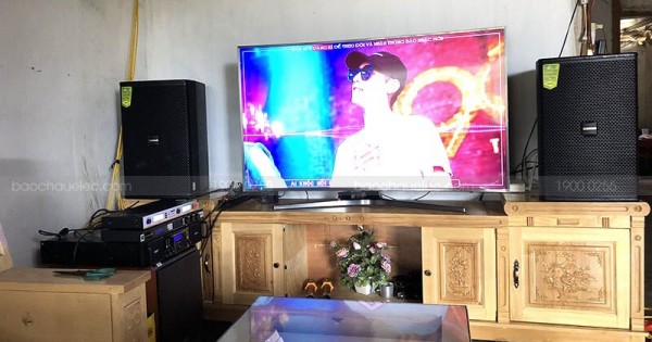 Lắp đặt dàn karaoke Domus cho gia đình anh Hà ở Lào Cai (Domus 6120, AAP TD8004, JBL KX180)