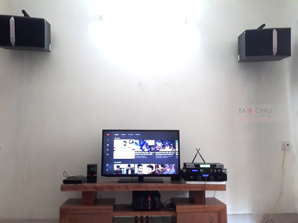Lắp đặt dàn karaoke JBL cho gia đình anh Hùng ở Hạ Long (JBL Ki512, JBL KX180, AAP TD8004, UGX12 Luxury)