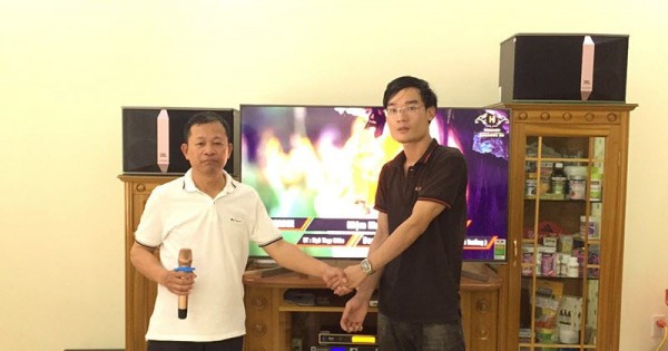 Lắp đặt dàn karaoke JBL cho gia đình chú Tuấn ở Hải An, Hải Phòng (JBL Ki512, NS-SW100, JBL KX180, Famous 3206, UGX12 Gold)