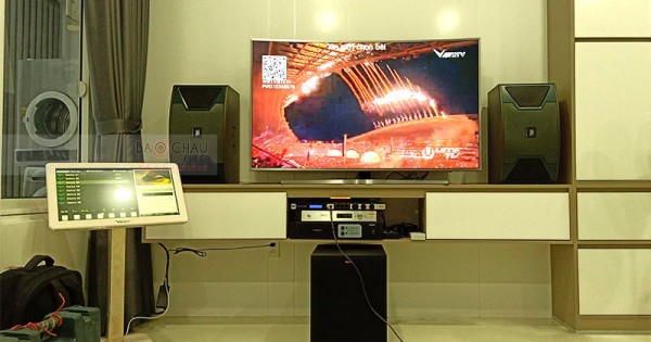 Bộ dàn karaoke JBL của gia đình chị Thoa ở chung cư Reverside Nhà Bè (JBL Ki310, R120SW, JBL KX180, Famous 3206, 21 inch, Plus 4TB, UGX12 Plus)