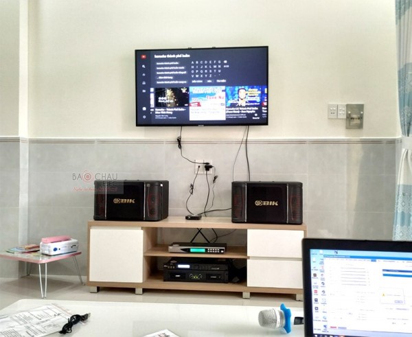 Dàn karaoke BIK cho gia đình anh Dũng ở Hooc Môn (BIK BJ-S768, SAE CT3000, X5 Plus, BCE U900Plus New)