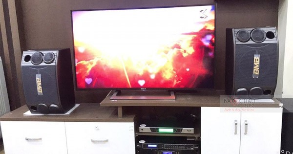 Dàn karaoke BMB của gia đình chị Tiến ở Lê Chân, HP (BMB 880SE, NS-SW300 Black, AAP TD8004, DSP9000, BCE UGX12 Luxury)