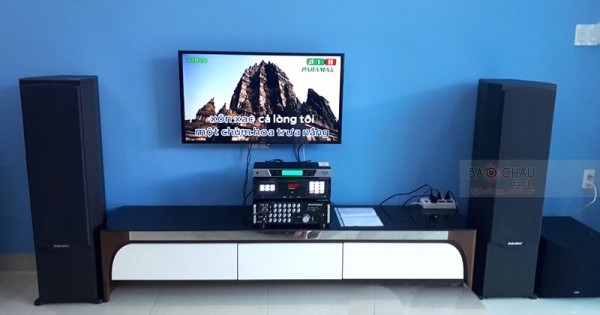 Dàn karaoke gia đình anh Tiến ở Ngũ Hành Sơn, Đà Nẵng (F2000 New, NS-SW100, SA999 Air New, BCE UGX12, LS3000)
