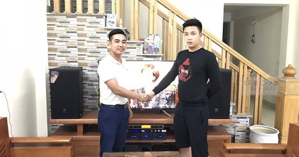 Dàn karaoke JBL cao cấp cho gia đình anh Nam ở Thanh Hóa (JBL MTS12, Crown T7, JBL KX180, UGX12 Gold)