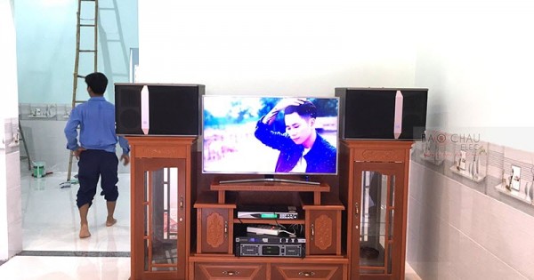 Dàn karaoke JBL của gia đình anh Trà ở Trảng Bom (JBL Ki512, SAE Lexpro PXM7, JBL KX180, BCE U900 Plus New)