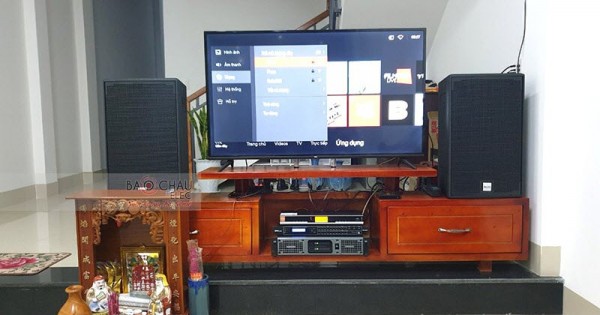 Lắp đặt dàn karaoke cho gia đình chú Minh ở Quảng Nam (Alto AT2000, Lexpro PXM7, DSP-9000, BBS B900)