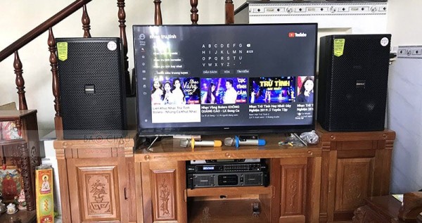 Dàn karaoke Domus cho gia đình anh Luyến ở Dĩ An, Bình Dương (Domus DP6120, Lexpro PXM5, DSP-9000, BCE UGX12)