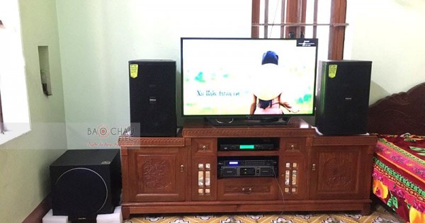 Dàn karaoke Domus cho gia đình anh Tuấn ở Quế Võ, Bắc Ninh (Domus DP6120, sub Paramax 1000, Lexpro PXM7, DSP-9000, U900 PlusX)