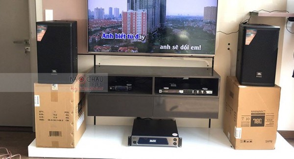 Dàn karaoke JBL cao cấp cho gia đình anh Tuấn ở Biên Hòa (JBL MTS10, Alto MP2500, JBL KX180, JBL VM300)