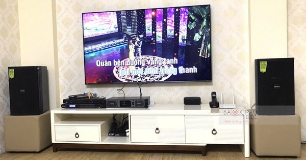 Lắp đặt dàn karaoke Domus cho gia đình anh Nam ở Hoàng Mai (Domus DP6100, PXM5, DSP-9000, U900 PlusX)