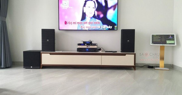 Lắp đặt dàn karaoke JBL cho gia đình anh Trí ở Bình Thạnh (JBL 4010, JBL A120P, Crown Xli2500, JBL KX180, JBL VM300)