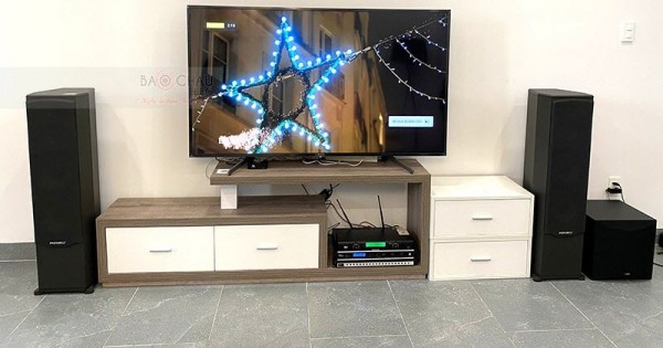Lắp đặt dàn karaoke Paramax cho gia đình ở Đà Nẵng (F1000 New, NS-SW100 Black, Bksound 3500, U900 Plus X)