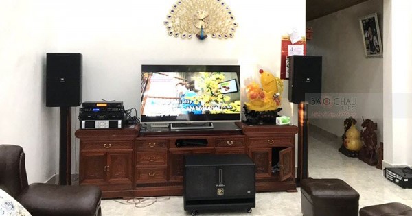 Lắp đặt dàn karaoke vip cho gia đình anh Chu ở Lạng Sơn (JBL 4012, BMB 3012, BIK W66 Plus, Famous 7406, SAE CT6000, 9200 Bluetooth)