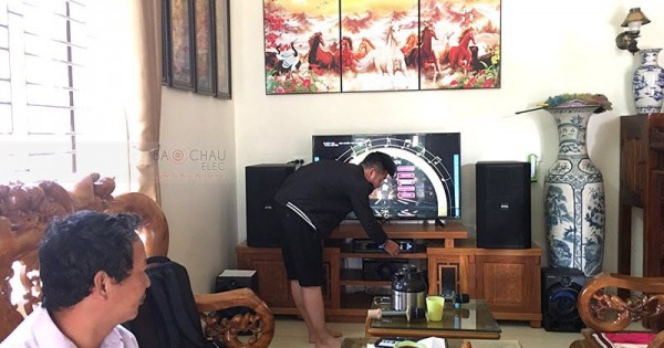 Dàn karaoke BIK gia đình anh Luận ở Mê Linh, Hà Nội (BIK BSP 412, BKsound DP8000)