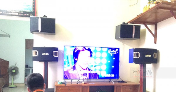 Dàn karaoke cao cấp của gia đình anh Văn ở An Dương, Hải Phòng (BMB 900SE, JBL ki512, JBL A120P, 6000 Pro, BIK VM840A, UGX12 Luxury)