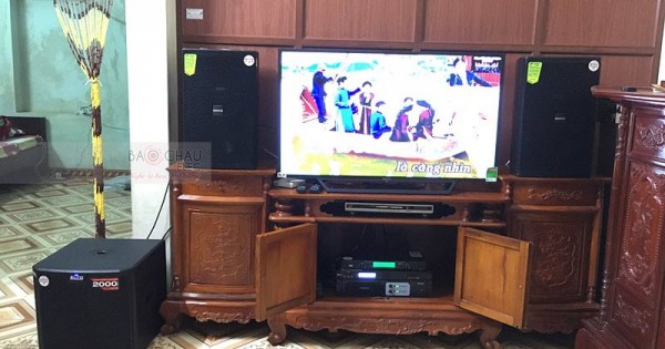 Dàn karaoke Domus gia đình anh Khải ở Quế Võ, Bắc Ninh (Domus DP6120, Alto TS312, Famous 3206, X5 Plus, U900 PlusX)