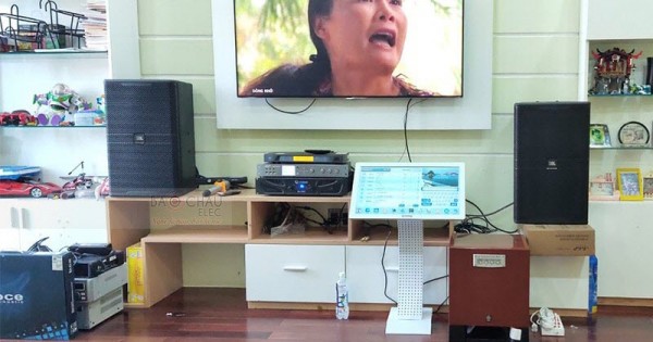 Dàn karaoke JBL cao cấp cho gia đình anh Thuận ở Bình Tân (JBL KP4010, Xli2500, K9800 New, BCE VIP3000, K1 3TB)
