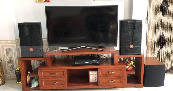 Dàn karaoke JBL gia đình anh Dũng ở Yên Lạc, Vĩnh Phúc (JBL CV1270, Jamo J12, Bksound DP8000)