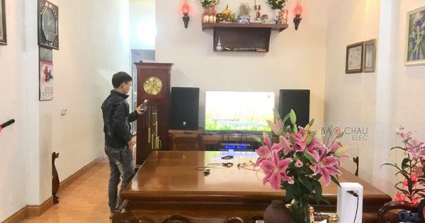 Lắp dàn karaoke cao cấp cho gia đình anh An ở Yên Lạc, Vĩnh Phúc (PRX 412M, AAP K9800 New, AAP TD 8004)