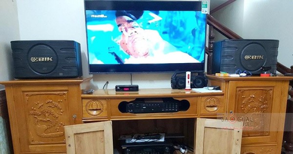 Dàn karaoke gia đình anh Long ở Hà Giang (BIK BJ-S668, BIK BJ-A88)