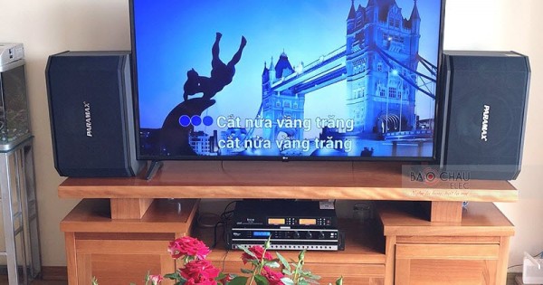 Dàn karaoke gia đình anh Trung ở Cầu Giấy (Paramax K850, Bksound 3500, BCE U900)