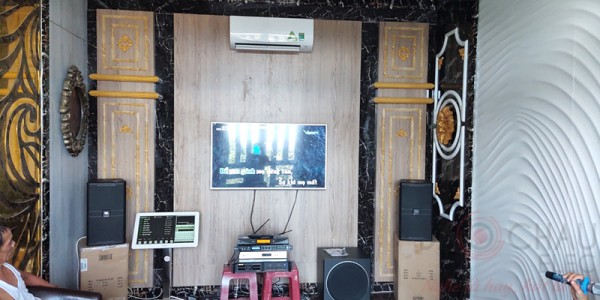 Dàn karaoke gia đình cho chị Bá ở Vũng Tàu (JBL KP4010,BIK VM 640A,DMX DK-6000,Viet KTV, BCE UGX12)