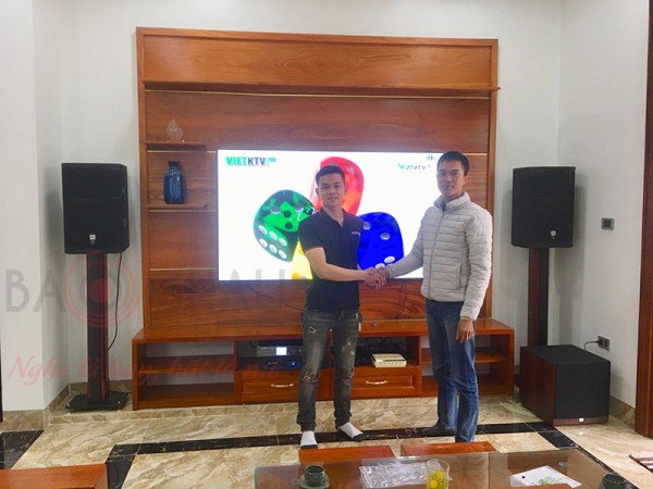 Dàn karaoke JBL cho anh Thọ tại Hưng Yên (JBL PRX412M,Crown KVS500,APP K9800,JBL A120PWAS,VIP 3000)
