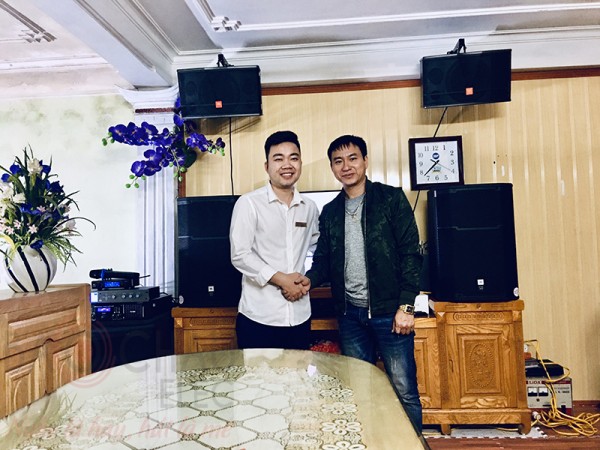 Dàn karaoke JBL anh Đại ở Thái Bình (JBL CV1052T, JBL PRX 415M, AAP TD8004,K9800,PRX 418S,JBL VM300)