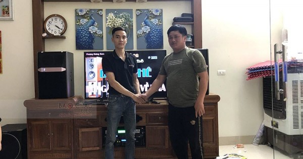 Dàn karaoke JBL gia đình anh Trọng ở Phú Xuyên, HN (JBL Ki512, Paramax 2000, AAP TD8004, DSP-9000)