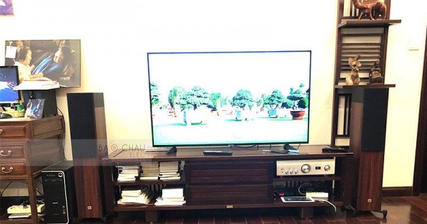 Dàn nghe nhạc của gia đình anh Nam ở Royal City (JBL Stage A170, PMA 1600NE)