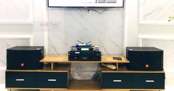 Lắp đặt bộ dàn karaoke gia đình anh Long ở Bình Tân (JBL CV1052T, SAE CT3000, DSP-9000, BCE UGX12)