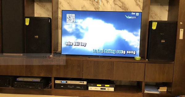 Lắp đặt dàn karaoke gia đình anh Hưng ở Hà Đông (Domus 6120, Jamo J12, SAE CT6000, DSP-9000, BCE U900, Plus 4TB)