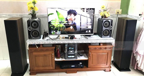 Dàn karaoke gia đình anh Chi ở Biên Hòa (Paramax Platinum D88, Bksound DP8000)
