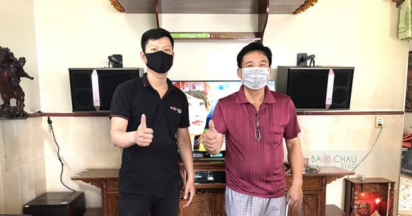 Dàn karaoke gia đình anh Nhi ở Long Thành (JBL KI512, BW 604 No8, BIK VM620A, DSP-9000, BCE UGX12)