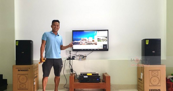 Dàn karaoke gia đình anh Thắng ở Cẩm Lệ, Đà Nẵng (Domus DP6120, BIK VM620A, X5 Plus, UGX12 Gold)