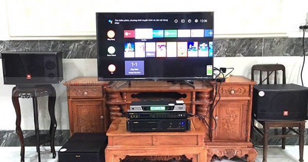 Dàn karaoke gia đình chú Phong ở Thủ Đức (JBL CV1052T, R100SW, VM620A, BPR-8500, BCE UGX12)
