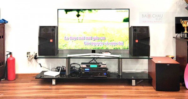 Dàn karaoke JBL gia đình anh Hoàng ở Gò Vấp (JBL CV1052T, Jamo J12, VM620A, BPR 8500, BCE UGX12)