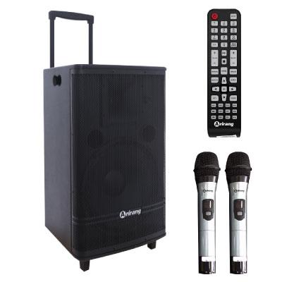 Loa kéo Arirang MK3600 (Bass 40cm, 100W, Tặng 2 micro, Pin 4-6h)