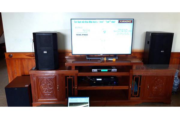 Dàn karaoke gia đình anh Bách ở Hoàng Mai, Nghệ An (BIK BSP412, Jamo J12, BIK VM620A, X5 Plus, BCE UGX12)