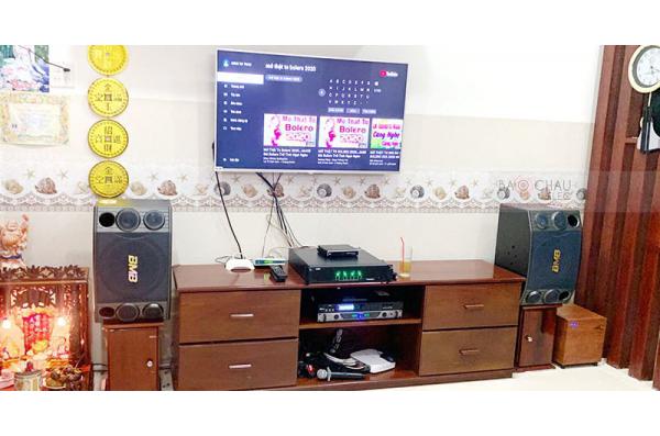 Bộ dàn karaoke gia đình anh Đệ ở Ninh Kiều, Cần Thơ (BMB 2000SE, SAE TX650Q, X5 Plus)