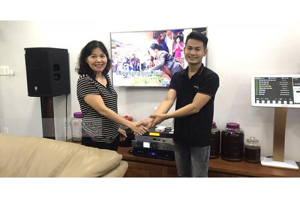 Dàn karaoke gia đình vip của gia đình cô Xuân ở Quận 7, HCM (JBL PRX412M, SPL120, KVS700, K9800, VIP3000, Plus 4TB, 22 inch)