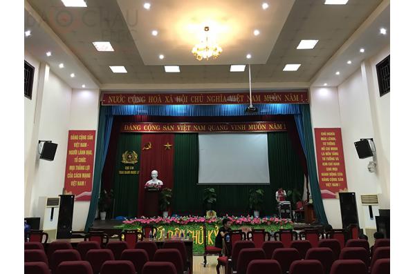 Lắp dàn âm thanh hội trường cho Trại giam Ngọc Lý – Bắc Giang (Pro 2.5, DP6120, Alto B18+, PQM13,..)