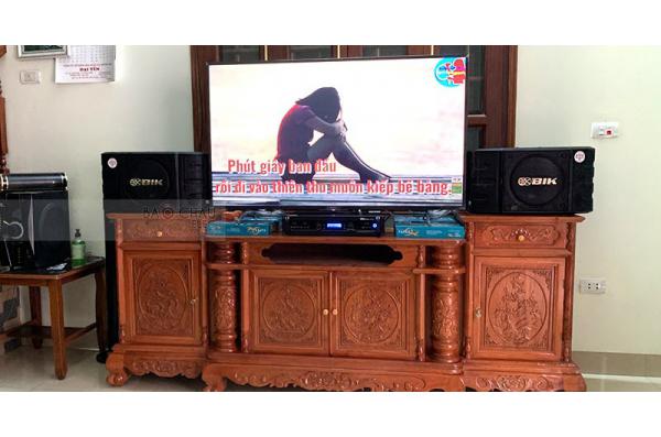 Dàn karaoke gia đình anh Bắc ở Ứng Hòa, Hà Nội (BIK BS-998X, BKsound DP8000)
