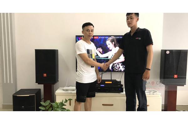 Dàn karaoke gia đình anh Hiệp ở Ngô Quyền, Hải Phòng (JBL CV1270, Pasion 12SP, BIK VM640A, BPR-8500, UGX12 Plus)