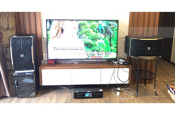 Dàn karaoke gia đình chị Mai ở ngoại giao đoàn, Hà Nội (JBL Pasion 10, BKSound DKA 6500)