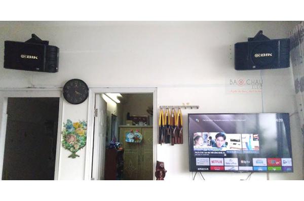 Dàn karaoke gia đình cô Hạnh ở Quận 2, HCM ( BIK BS-998X, Bksound DP6000)